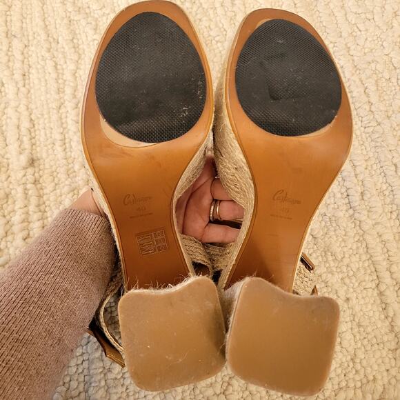 Castaner Amaia Platform Heels Espadrilles Woven Raffia Sz 9 - Picture 5 of 5